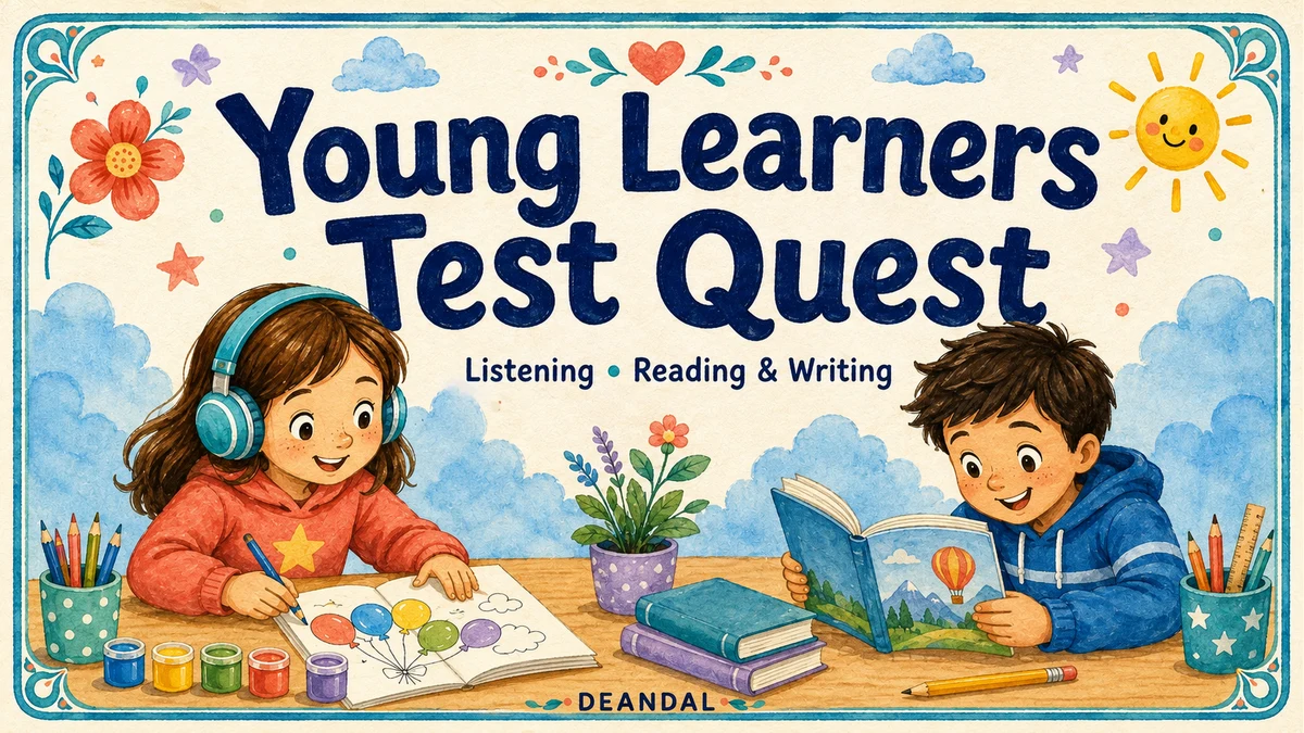Обложка учебной игры Young Learners Test Quest